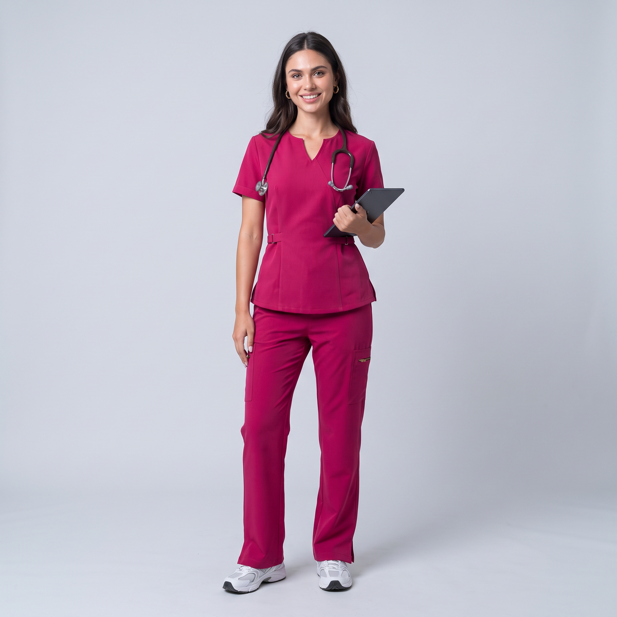 Vital Belted Scrub Set