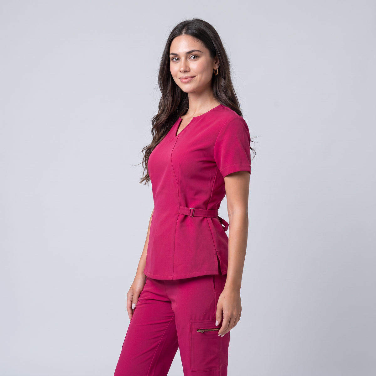 Vital Belted Scrub Set